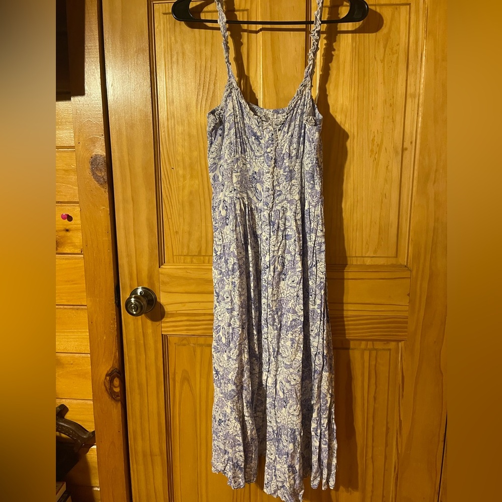 Purple floral dress